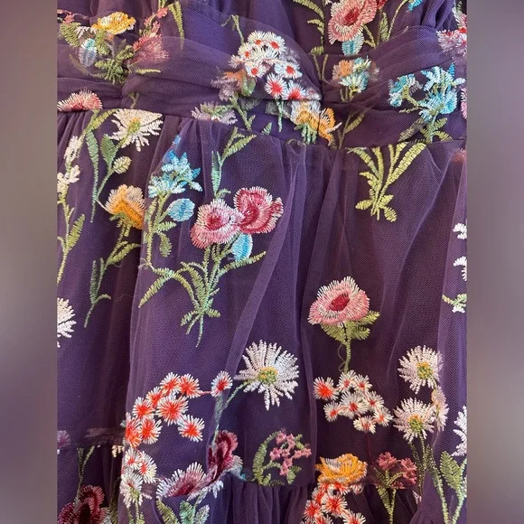 JessaKae Margaret Purple Midi Dress 2x - Picture 3 of 6